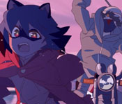 Michiru being chased by beastkin hunters on her way to Anima City